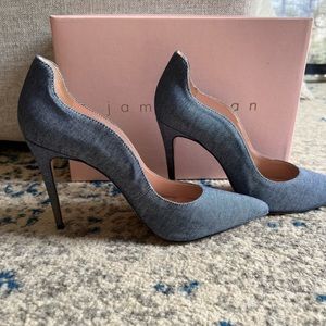 James Chan Dark Denim Stiletto Size 9